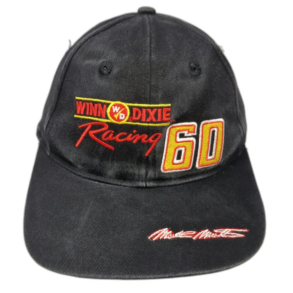 Super Sport Snapback Black OSFM Mark Martin Winn Dixie Racing 60 Hat Signature